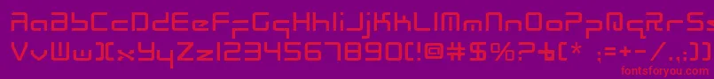 Radiof Font – Red Fonts on Purple Background