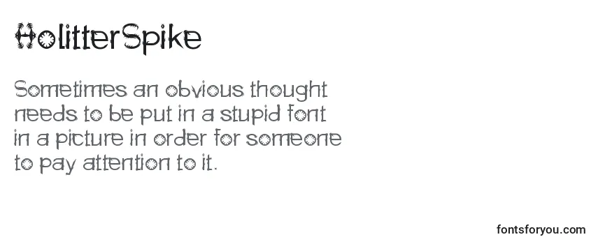 Review of the HolitterSpike Font