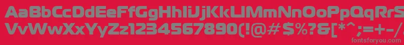 Police PtMagistralBlackCyrillic – polices grises sur fond rouge