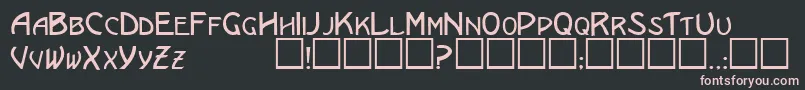 EricanscapssskRegular Font – Pink Fonts on Black Background