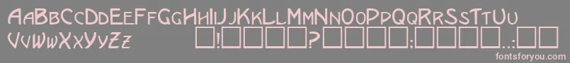 EricanscapssskRegular Font – Pink Fonts on Gray Background