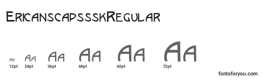 EricanscapssskRegular Font Sizes