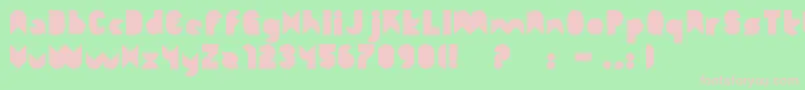 Function Font – Pink Fonts on Green Background