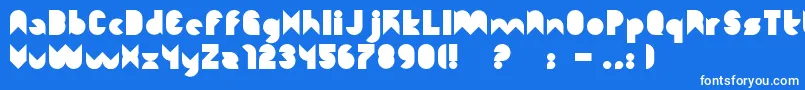 フォントFunction – 青い背景に白い文字