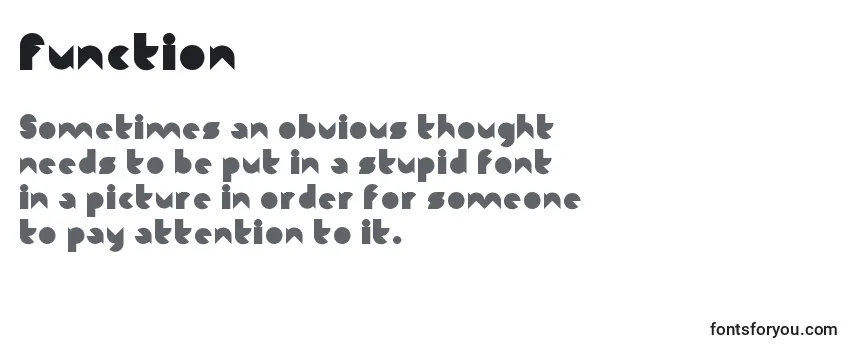 Function Font