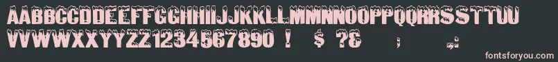 IglooRegular Font – Pink Fonts on Black Background