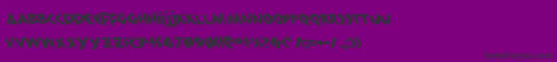 フォント300trojansl – 紫の背景に黒い文字