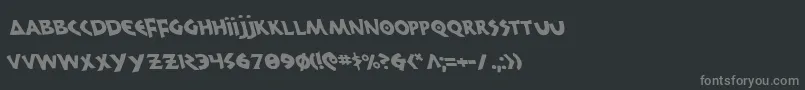 フォント300trojansl – 黒い背景に灰色の文字