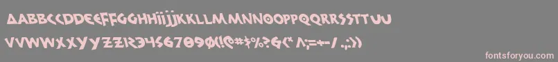 300trojansl Font – Pink Fonts on Gray Background