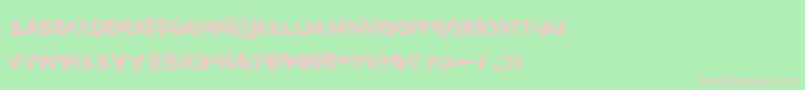 300trojansl Font – Pink Fonts on Green Background