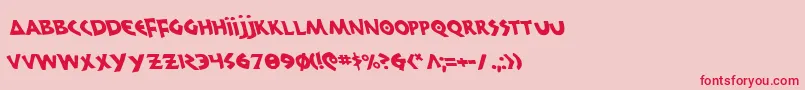 300trojansl Font – Red Fonts on Pink Background