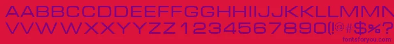 Micra Font – Purple Fonts on Red Background