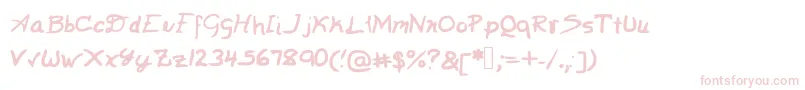 Solve Font – Pink Fonts on White Background