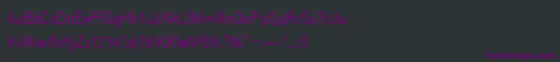 DraftPlate Font – Purple Fonts on Black Background