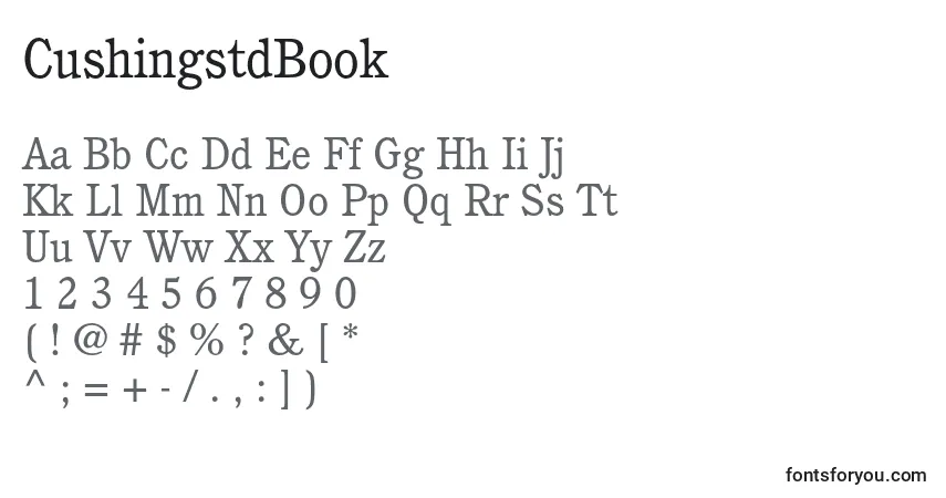 CushingstdBook-fontti – aakkoset, numerot, erikoismerkit