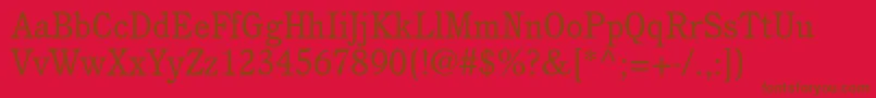fuente CushingstdBook – Fuentes Marrones Sobre Fondo Rojo
