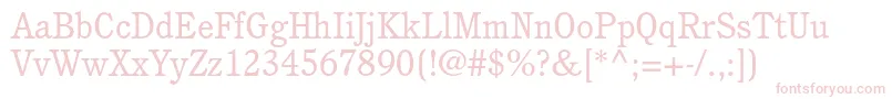 CushingstdBook Font – Pink Fonts on White Background