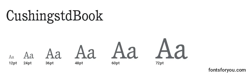CushingstdBook Font Sizes