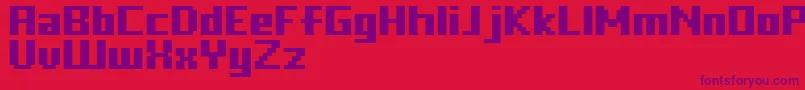 FffFreedom Font – Purple Fonts on Red Background