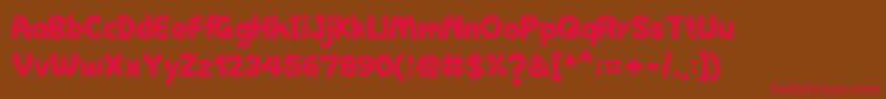 HappyHell Font – Red Fonts on Brown Background