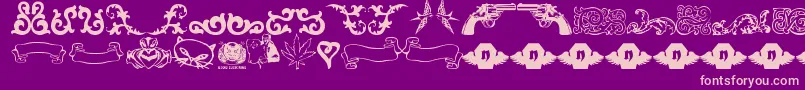 Lrtsweetnothings Font – Pink Fonts on Purple Background