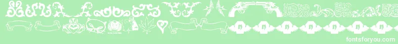 Lrtsweetnothings Font – White Fonts on Green Background