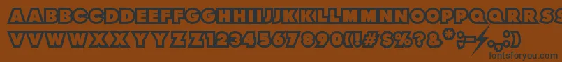 ThunderLord Font – Black Fonts on Brown Background