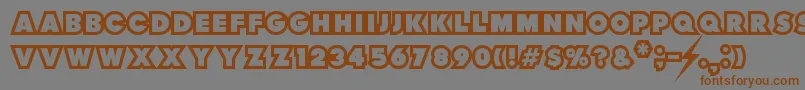 ThunderLord Font – Brown Fonts on Gray Background
