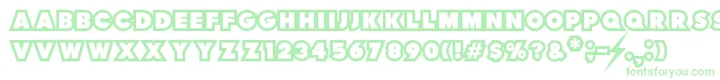 ThunderLord Font – Green Fonts on White Background
