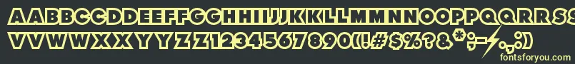 ThunderLord Font – Yellow Fonts on Black Background