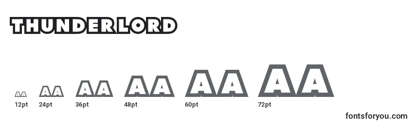 ThunderLord Font Sizes