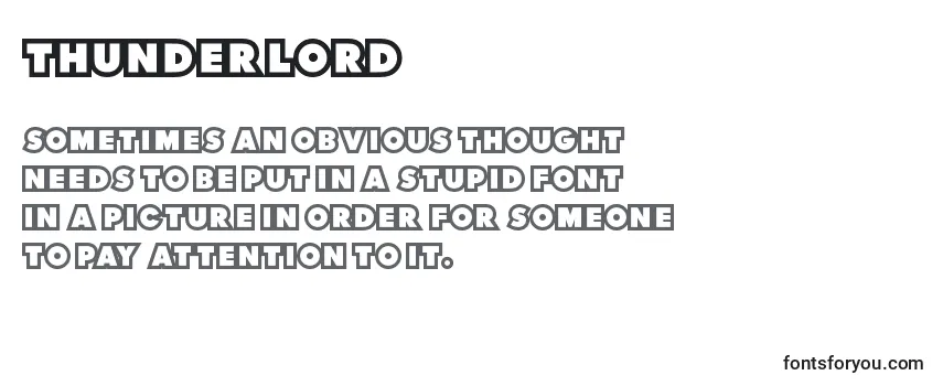 Review of the ThunderLord Font