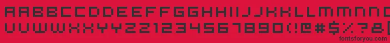 More about Micron56 Font Micron56 Font – Black Fonts on Red Background