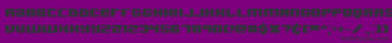JawbreakerHardBrk-Schriftart – Schwarze Schriften auf violettem Hintergrund