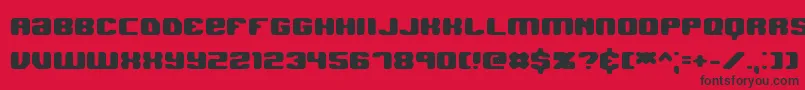 fuente JawbreakerHardBrk – Fuentes Negras Sobre Fondo Rojo