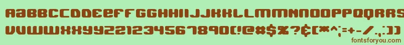 JawbreakerHardBrk Font – Brown Fonts on Green Background