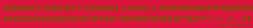 JawbreakerHardBrk Font – Brown Fonts on Red Background