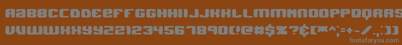 JawbreakerHardBrk Font – Gray Fonts on Brown Background