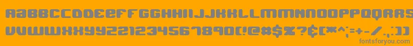 JawbreakerHardBrk-Schriftart – Graue Schriften auf orangefarbenem Hintergrund