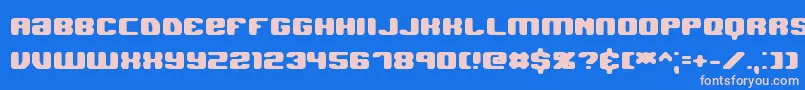 JawbreakerHardBrk Font – Pink Fonts on Blue Background