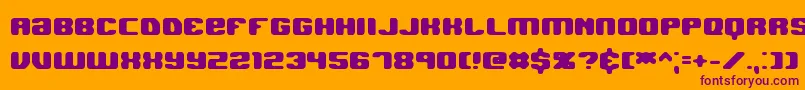 JawbreakerHardBrk Font – Purple Fonts on Orange Background