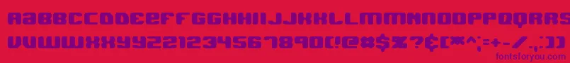 JawbreakerHardBrk Font – Purple Fonts on Red Background