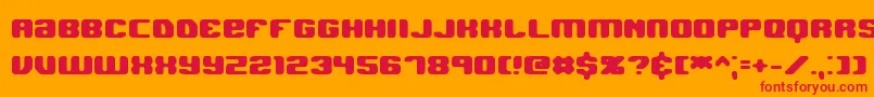 JawbreakerHardBrk Font – Red Fonts on Orange Background