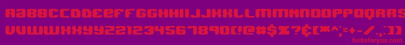 Шрифт JawbreakerHardBrk – красные шрифты на фиолетовом фоне