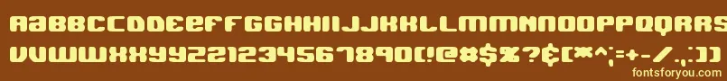 JawbreakerHardBrk Font – Yellow Fonts on Brown Background