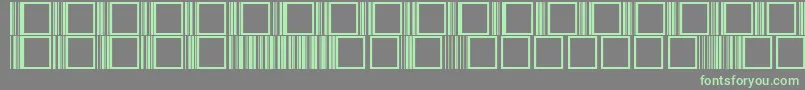 BarcoderNormal Font – Green Fonts on Gray Background
