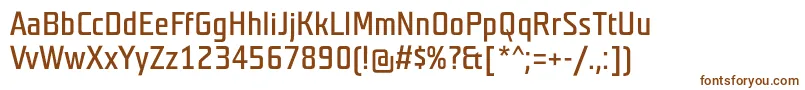 Шрифт Teutonnormal – коричневые шрифты на белом фоне