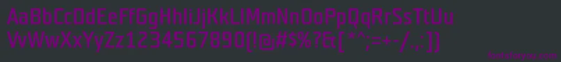 Шрифт Teutonnormal – фиолетовые шрифты на чёрном фоне