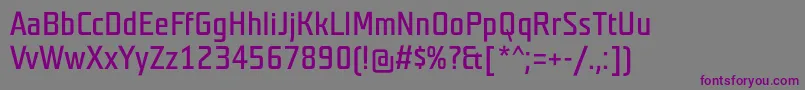Шрифт Teutonnormal – фиолетовые шрифты на сером фоне