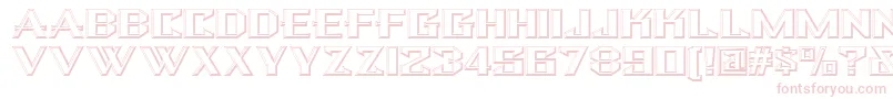 Bulwark Font – Pink Fonts on White Background